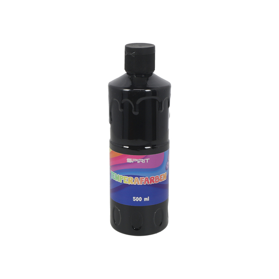 TTS Tempera 500ml crna boja u PVC tubi