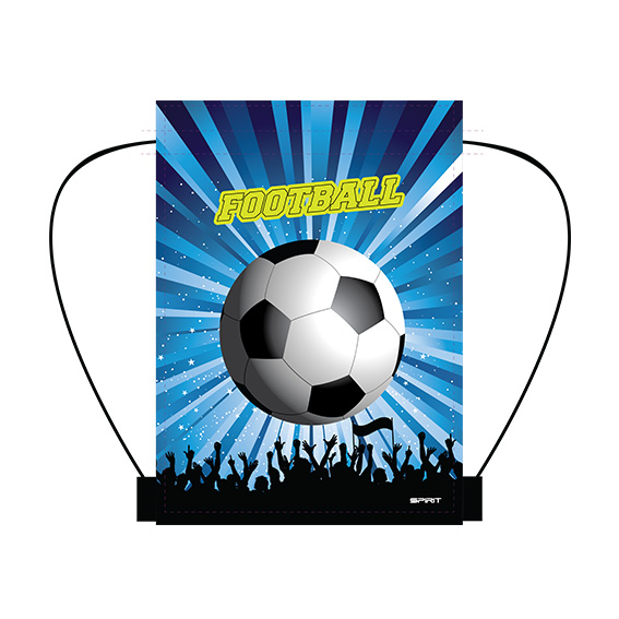 TTS Sport torba Football 26 sa motivom nogometne lopte, plava i bijela, dimenzija 47x34 cm