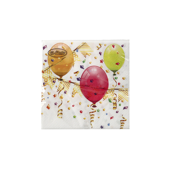 Pakovanje SE salveta 20/1 33x33 Birthday02 sa rođendanskim dezenom