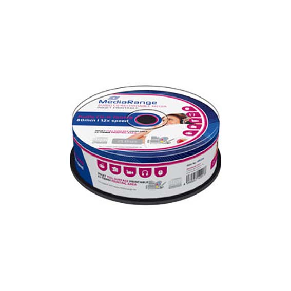 Pakovanje od 25 MR CD-R diskova, printable 12x 700MB