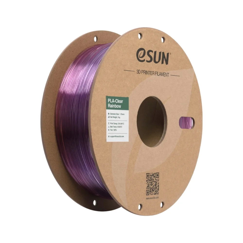 eSUN PLA Clear LJUBIČASTO-CRVENA (Rainbow Purple Red) 1kg 1.75mm PaperRoll (PLA-