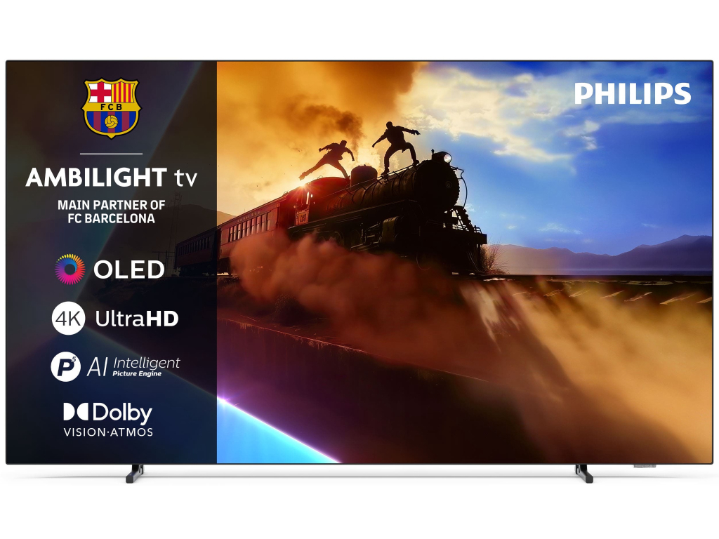 Philips 55-inch OLED770 4K Ultra HD Titan Ambilight TV with P5 AI processor and 120 Hz panel