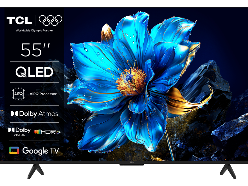 TCL 55P7K 4K QLED TV sa Google TV, crni okvir i postolje