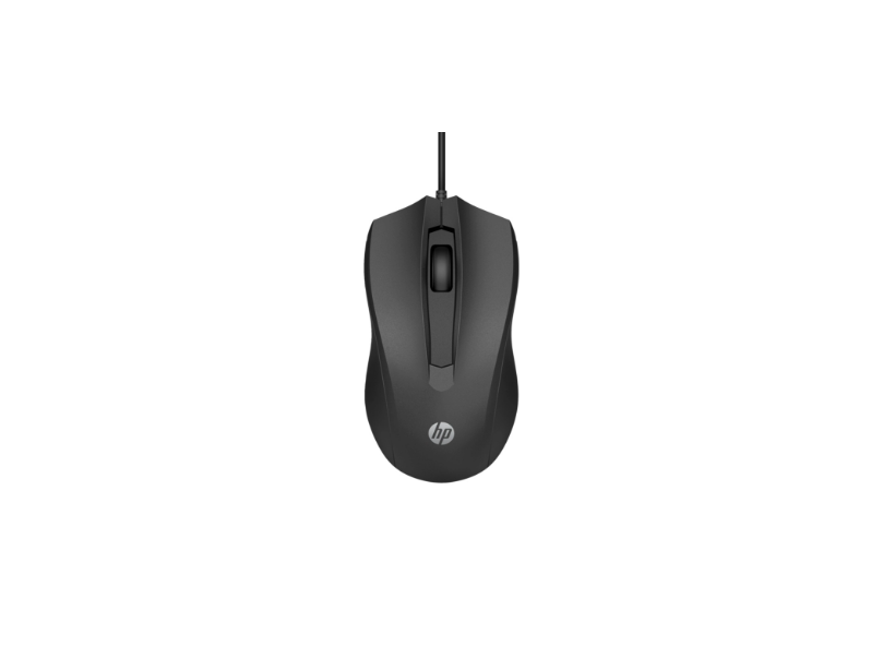 HP 105 BLK WRD crni bežični miš na bijeloj podlozi