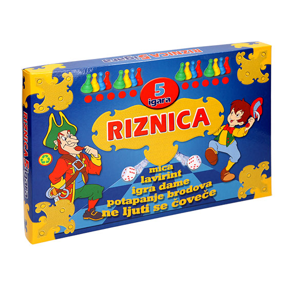 TTS društvena igra Riznica sa 5 igara u kutiji