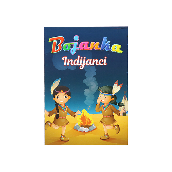 TTS Bojanka Indijanci s motivima Indijanaca, 8 listova za bojenje