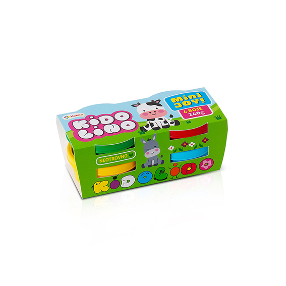 KE Kidolino 4/1 mini JOY set sa 4 boje meke mase za modeliranje