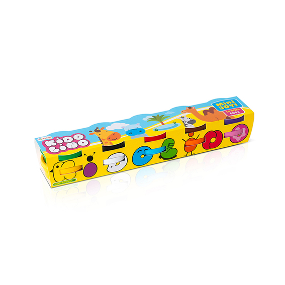KE Kidolino 10/1 mini JOY set kreativne mase sa 10 boja u pakovanju od 600 grama