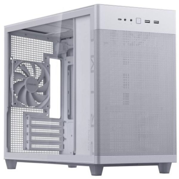 ASUS Prime AP201 TG White MicroATX kućište sa prozirnim kaljenim staklom