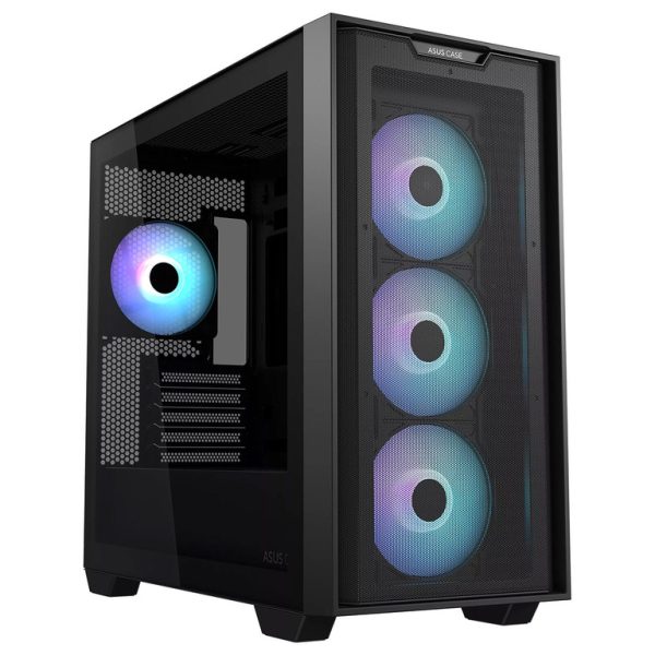 ASUS A21 PLUS TG ARGB Black kućište sa 4x 120mm ARGB ventilatora