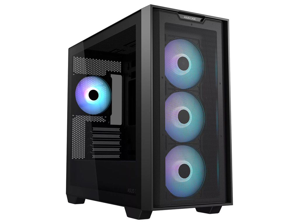 ASUS A21 PLUS TG ARGB Black kućište sa 4x 120mm ARGB ventilatora