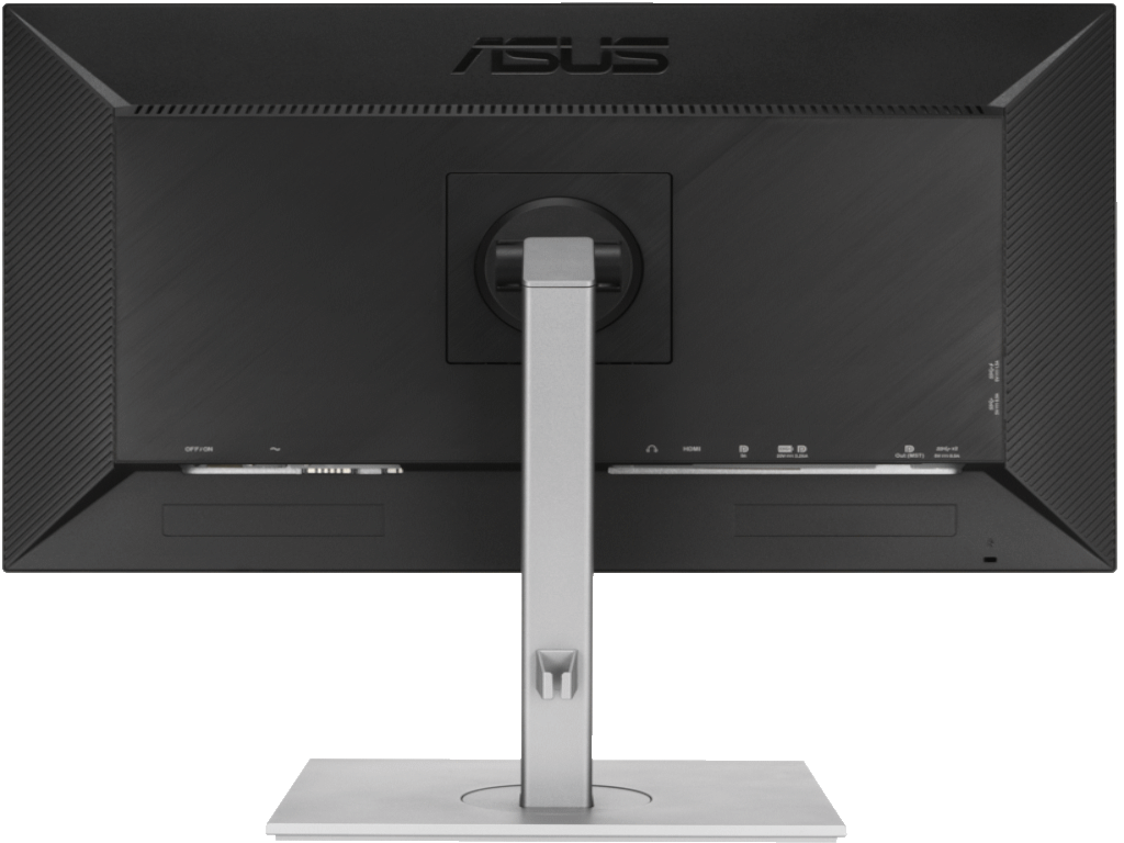 Asus ProArt PA278CV crni profesionalni monitor sa postoljem na stolu
