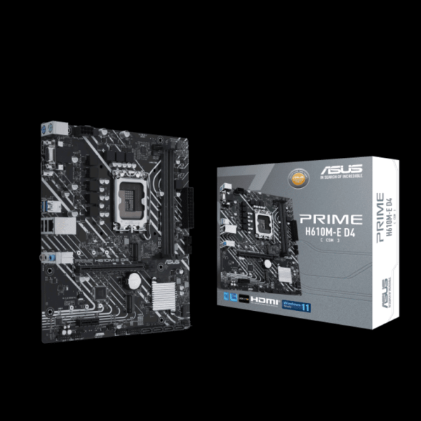 ASUS Prime H610M-E D4-CSM micro ATX matična ploča s Intel H610 čipsetom i LGA 1700 socketom