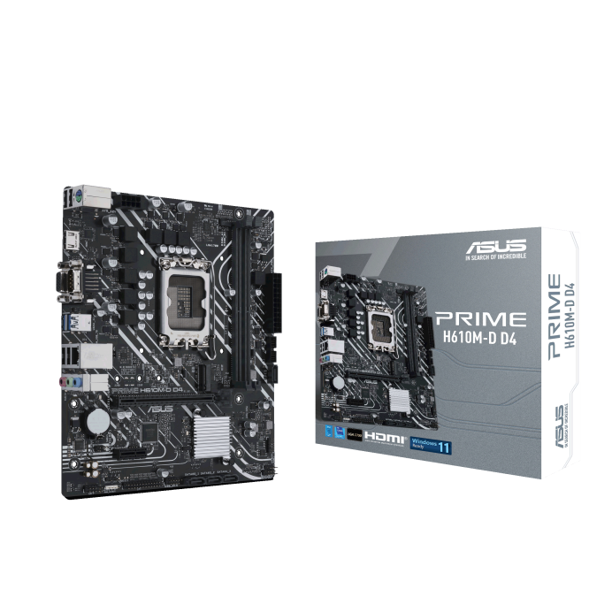 ASUS PRIME H610M-D D4 matična ploča Intel H610 LGA1700 DDR4 mATX