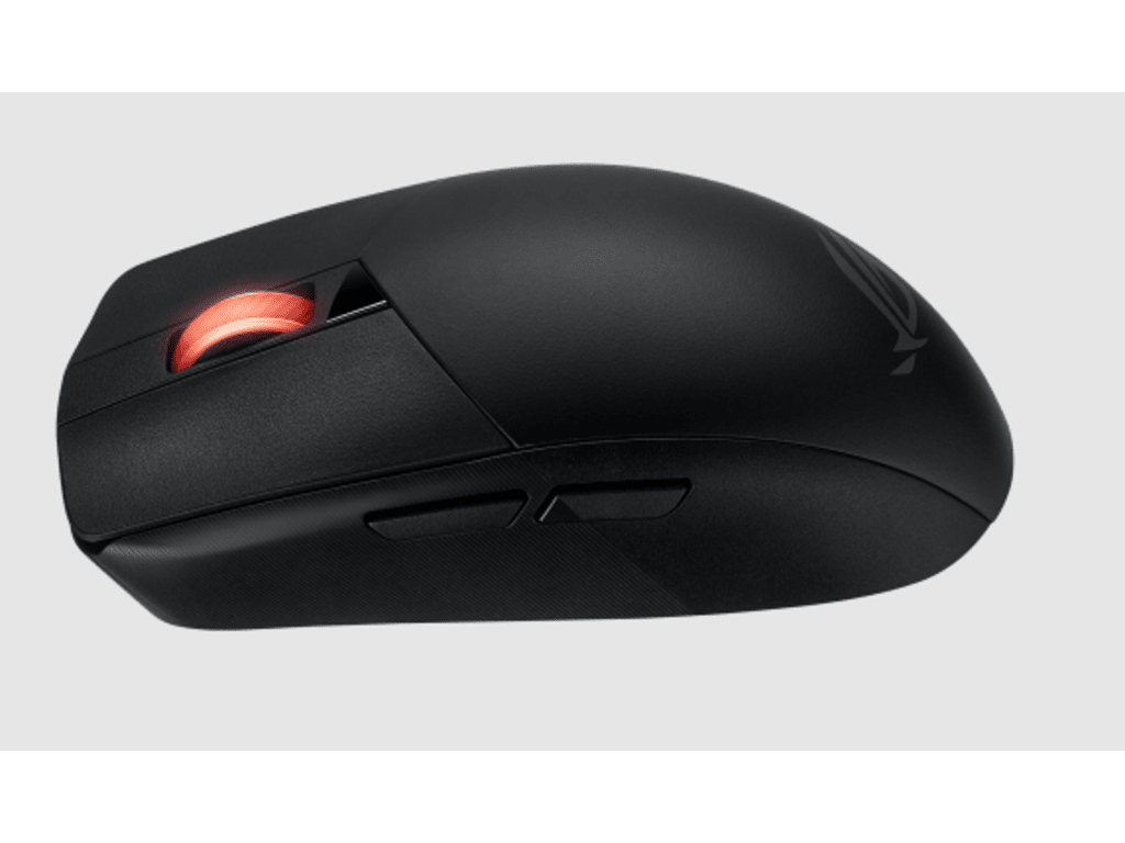 Asus ROG Strix Impact III wireless gaming miš crni na crnoj podlozi
