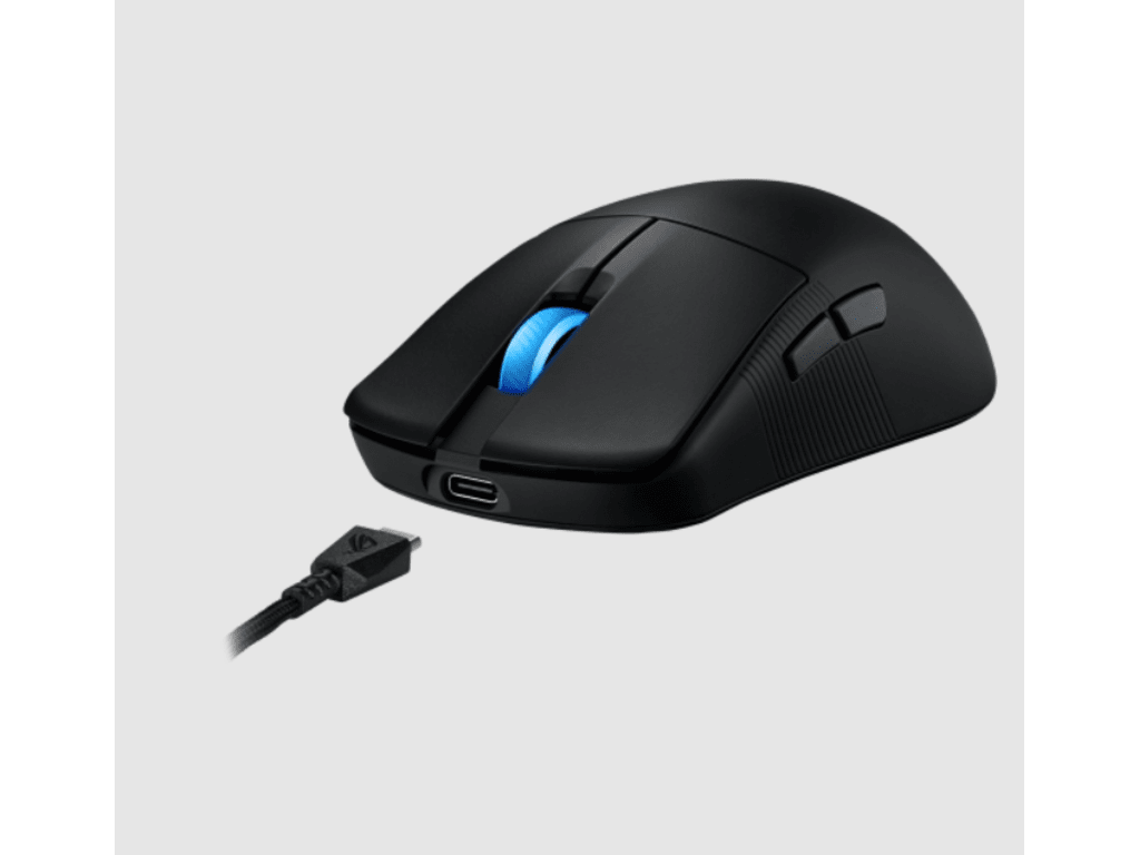 Asus Rog Harpe Ace Mini Black gaming miš na bijeloj podlozi