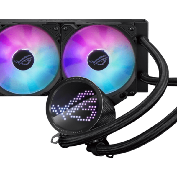 ASUS ROG RYUO III 240 ARGB all-in-one liquid CPU cooler s Anime Matrix LED ekranom i RGB ventilatorima