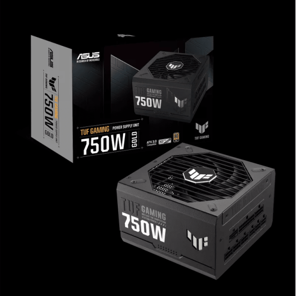 ASUS TUF-GAMING-750G 750W 80Plus Gold fully modular power supply unit with cables and connectors