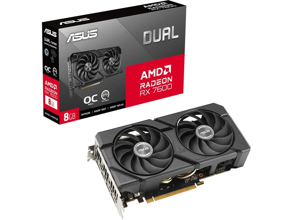 ASUS DUAL-RX7600-O8G-EVO grafička kartica 8GB GDDR6