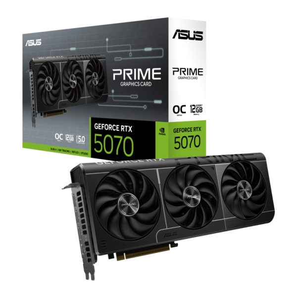 ASUS PRIME RTX5070 O12G grafička kartica sa 12GB GDDR7 memorijom i tri DisplayPort izlaza
