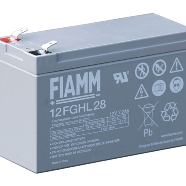FIAMM baterija 7.2 Ah 12V model 12FGHL28 za UPS uređaje