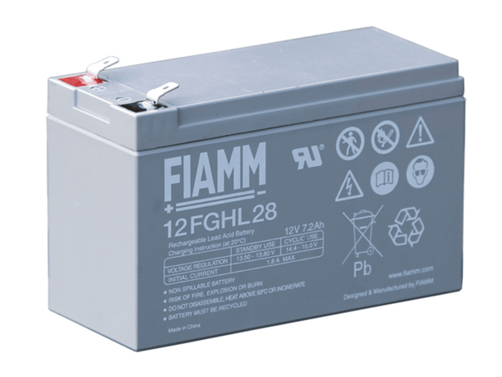 FIAMM baterija 7.2 Ah 12V model 12FGHL28 za UPS uređaje