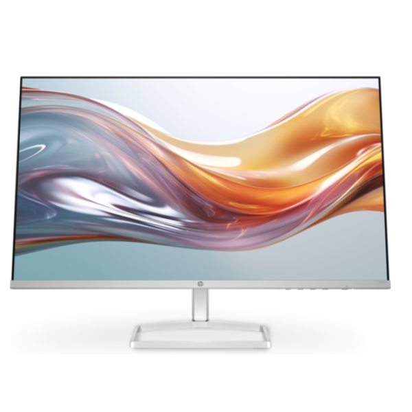 HP 27 S5 527sw srebrno-bijeli IPS monitor na stolu