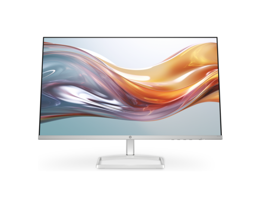 HP 27 S5 527sw srebrno-bijeli IPS monitor na stolu