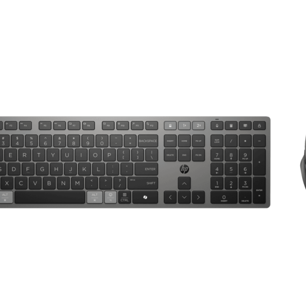 HP 725 Multi rechargeable wireless keyboard and mouse set with dual mode WiFi and Bluetooth