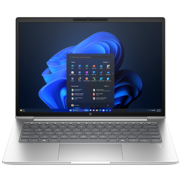 HP ProBook 440 G11 laptop s otvorenim poklopcem na stolu