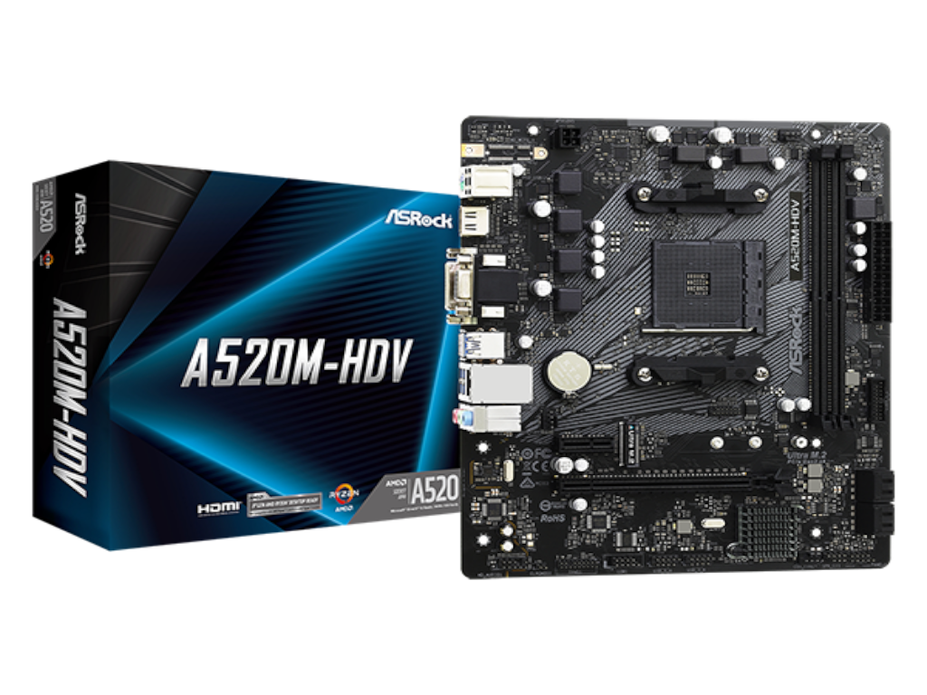 ASROCK A520-HDV AM4 Micro ATX matična ploča sa VGA i HDMI priključcima