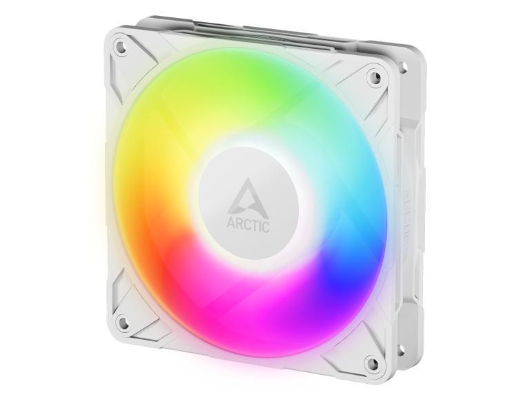 Arctic P12 Pro A-RGB White 120 mm ventilator s A-RGB PWM i splitter kablom