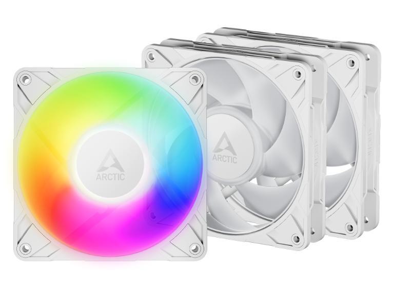 Arctic P12 Pro A-RGB White 3-pack 120 mm PWM fan with cable splitter