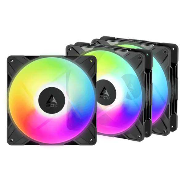 Arctic P14 Pro Reverse A-RGB 140 mm PWM ventilator s kabelom razdjelnika, 3-pack
