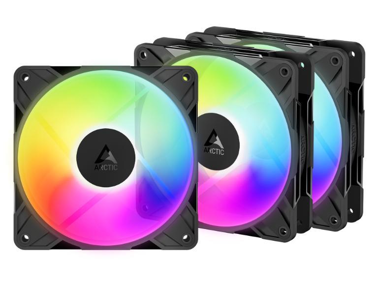 Arctic P12 Pro Reverse A-RGB 120 mm PWM ventilator u pakovanju od 3 komada