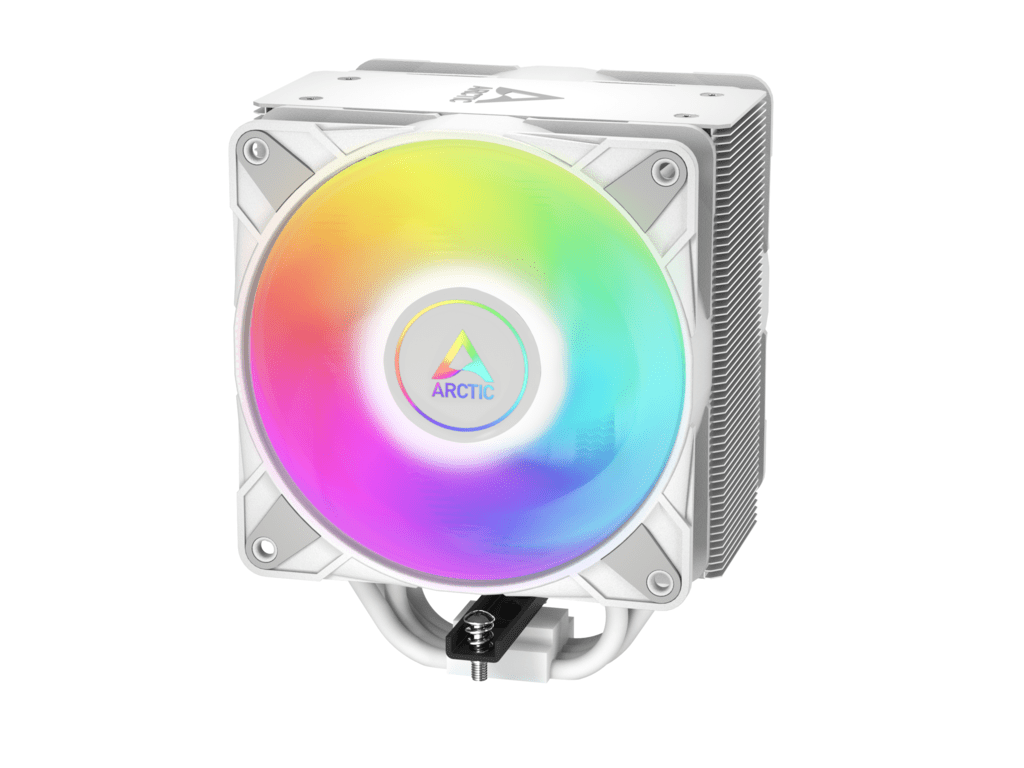 Arctic Freezer 36 A-RGB White CPU cooler with white fan and RGB lighting