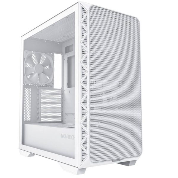 Montech Air 903 Base White mid-tower E-ATX kućište sa prozirnim staklenim panelom i tri 140mm PWM ventilatora