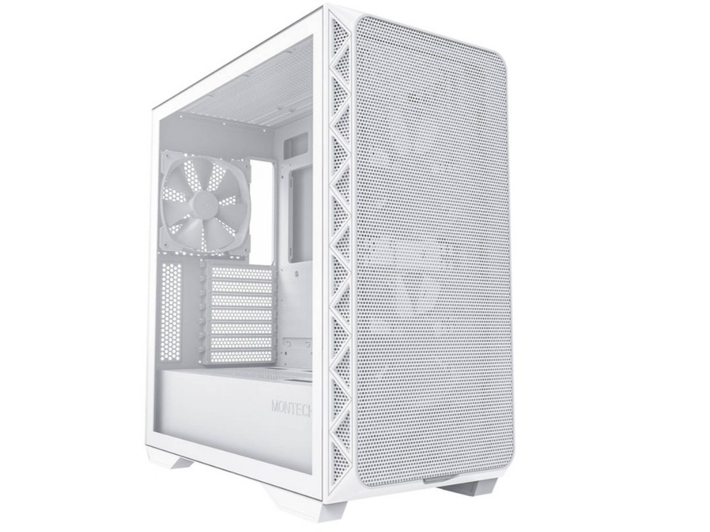 Montech Air 903 Base White mid-tower E-ATX kućište sa prozirnim staklenim panelom i tri 140mm PWM ventilatora