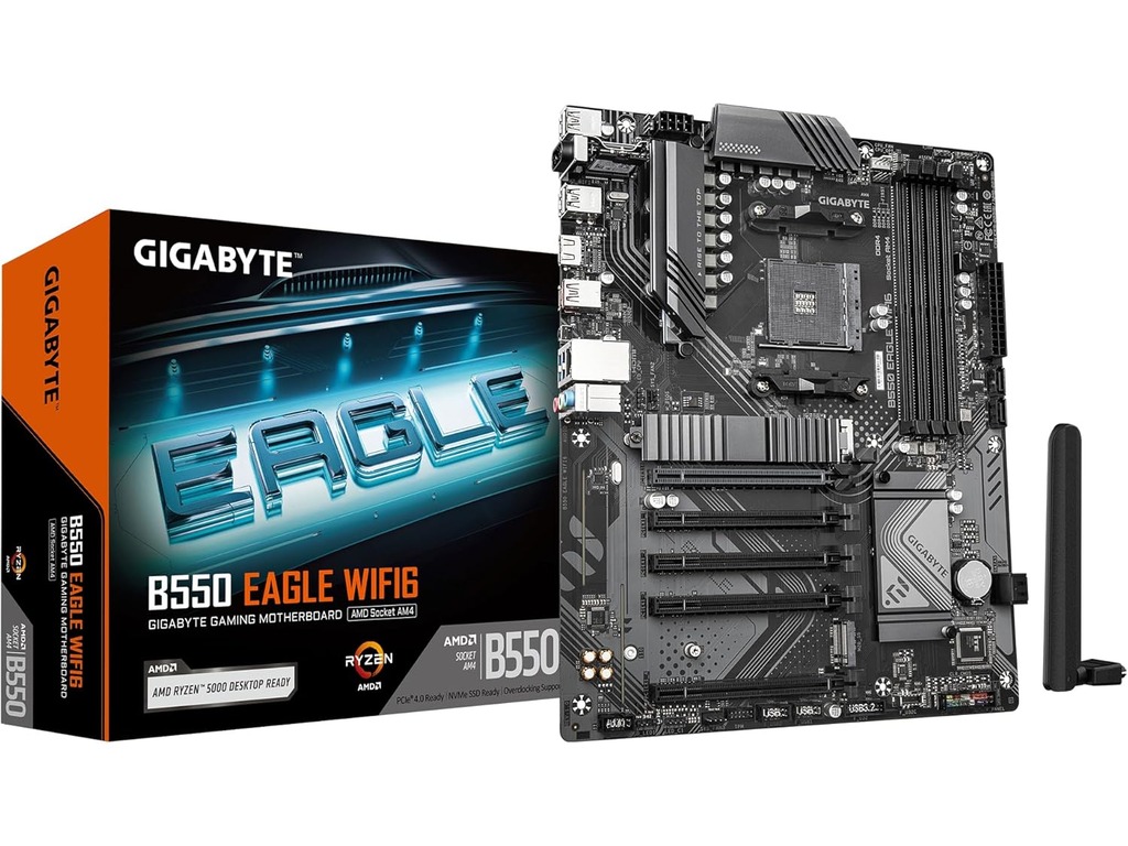 Gigabyte B550 Eagle AM4 matična ploča sa četiri DDR4 slota i M.2 konektorima