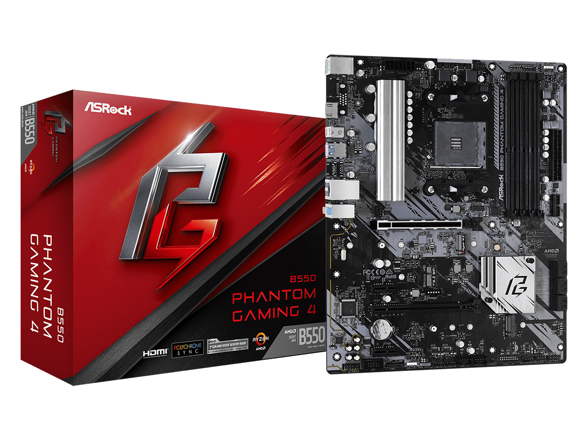 ASRock B550 Phantom Gaming 4 matična ploča s AM4 socketom, DDR4 podrškom i HDMI priključkom