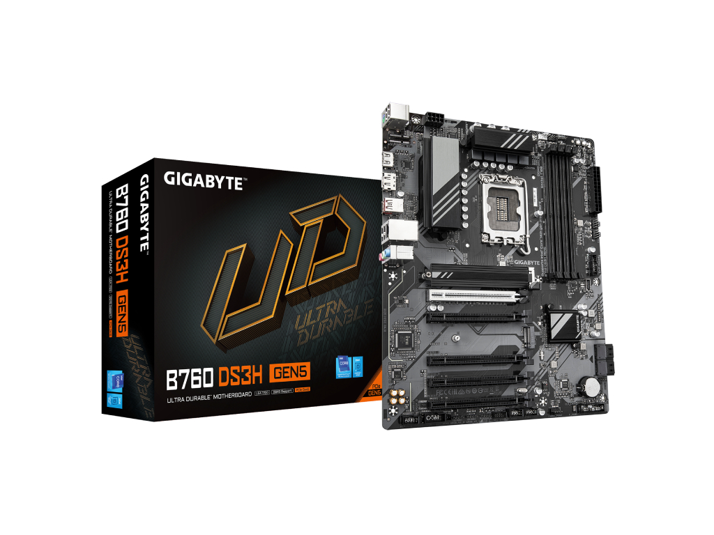 Gigabyte B760 DS3H GEN5 LGA1700 ATX matična ploča sa DDR5 i M.2 slotovima