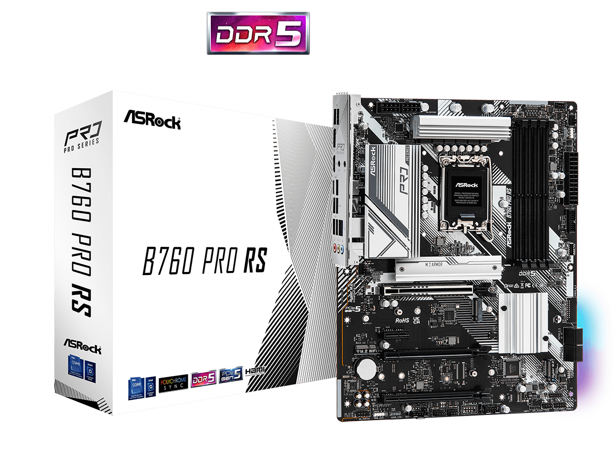 ASROCK B760 PRO RS matična ploča Intel LGA1700 ATX