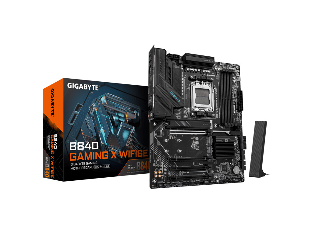 Gigabyte MB B840 GAMING X WF6E AM5 matična ploča s DDR5 i M.2 slotovima