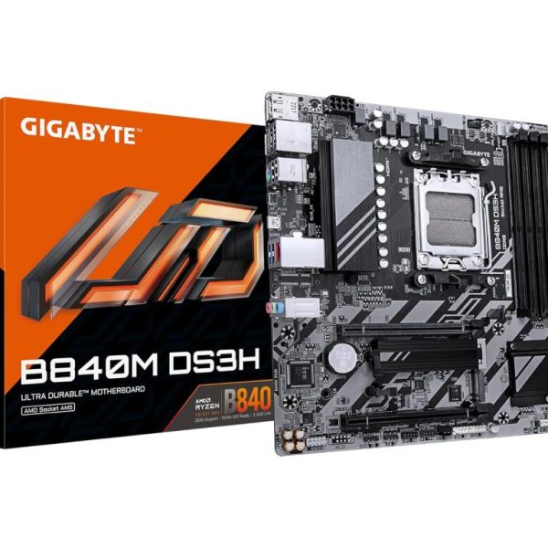 Gigabyte B840M DS3H AM5 matična ploča s DDR5 i M.2 slotovima