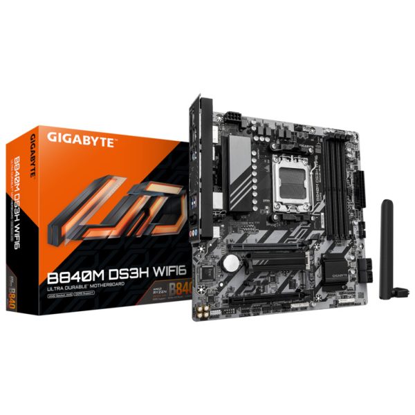 Gigabyte MB B840M DS3H WF6 AM5 matična ploča sa DDR5, M.2, Wi-Fi i USB priključcima