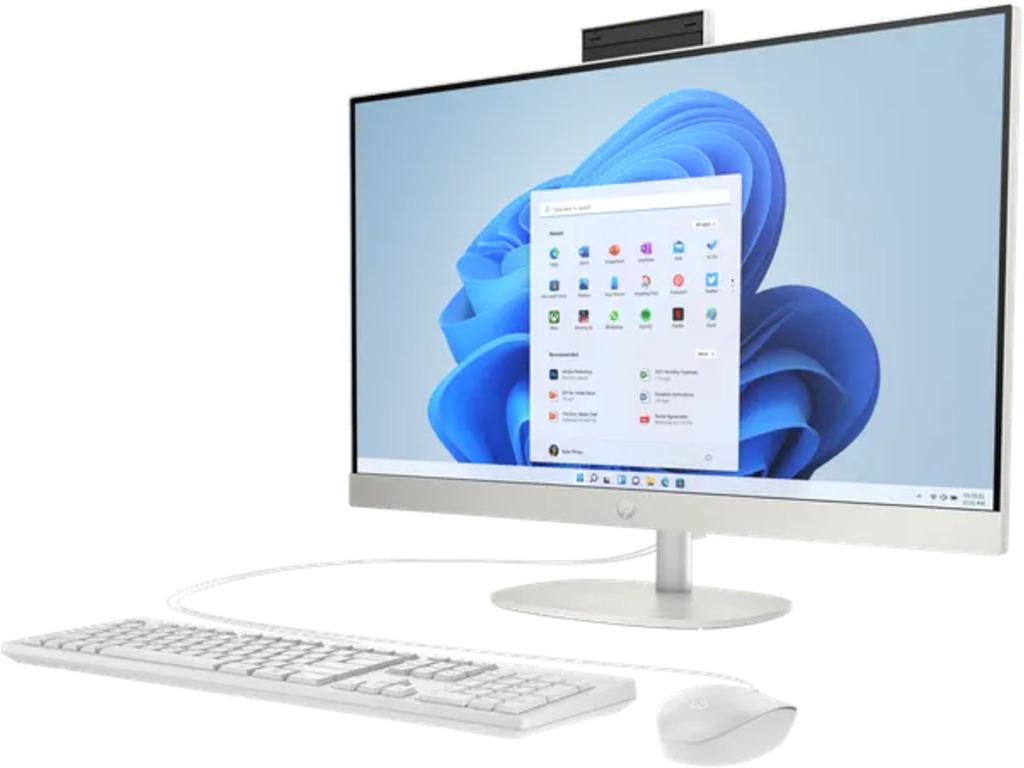 HP All-in-One 24-cr0047ny bijeli računar sa 23.8 inčnim FHD ekranom i bežičnom periferijom