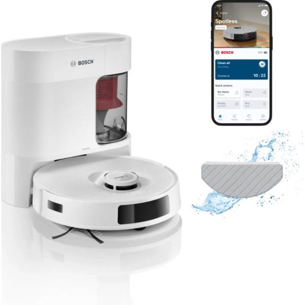 Bosch robotski usisivač Spotless Advanced sa 360 LiDAR navigacijom i Carbon Power Brush