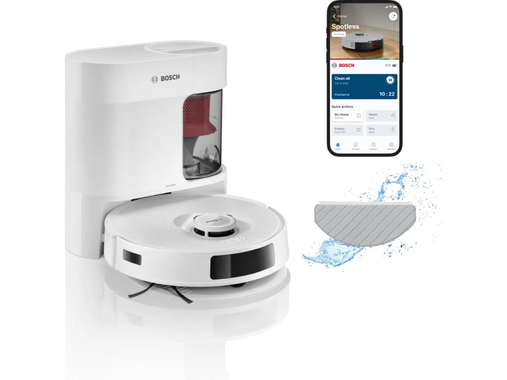 Bosch robotski usisivač Spotless Advanced sa 360 LiDAR navigacijom i Carbon Power Brush