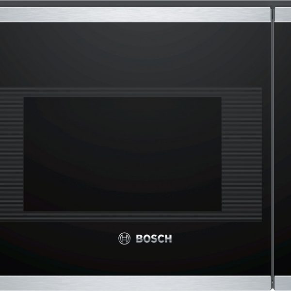 Bosch ugradbena mikrovalna pećnica Serie 4 u INOX i crnom staklu s AutoPilot 7 i lijevim otvaranjem