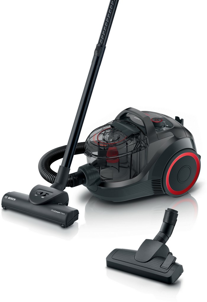 Bosch usisivač sa posudom Serie 4 ProPower crne boje na podlozi